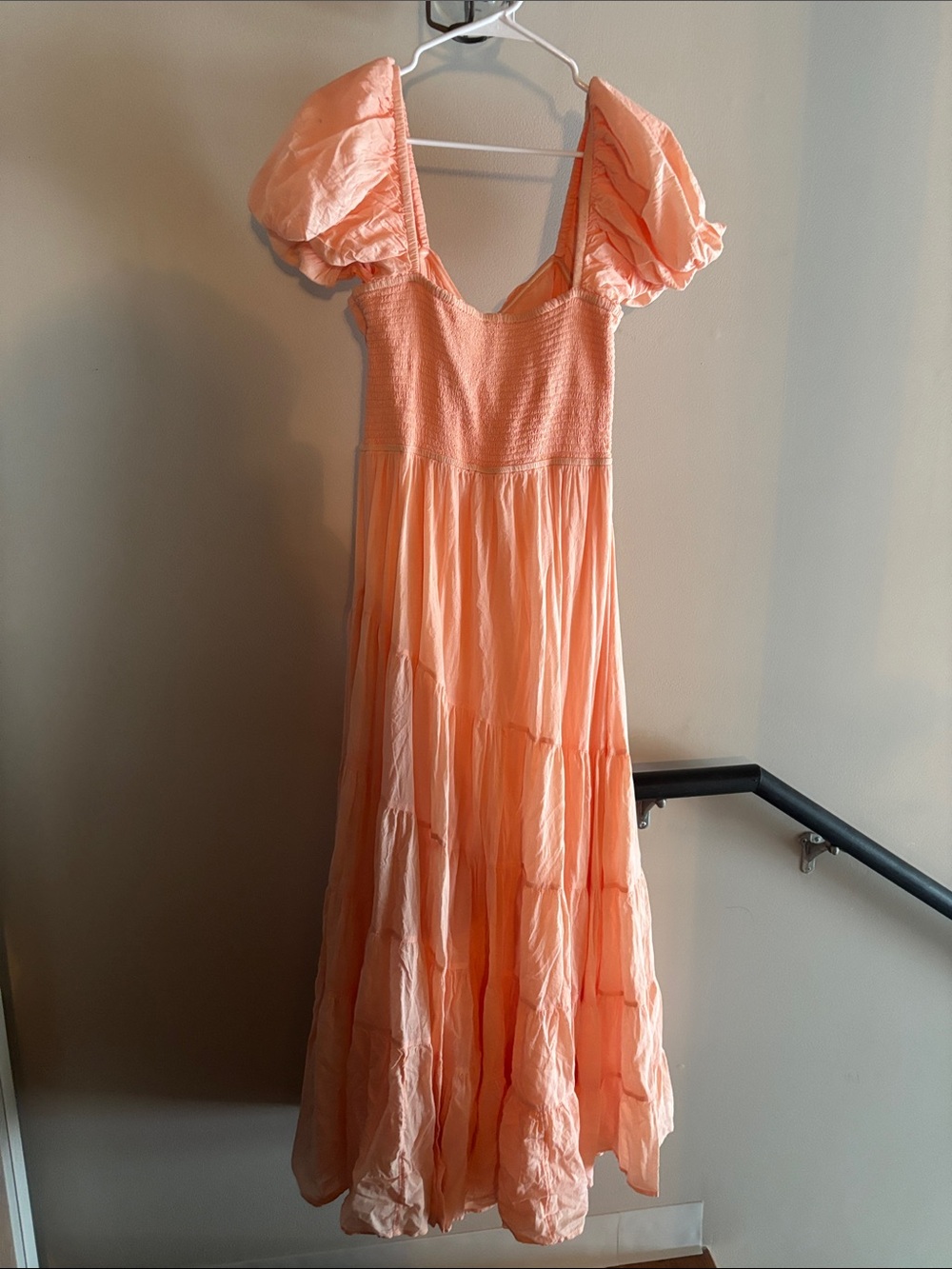 Free People Apricot Tiered Maxi Dress - Picture 3 of 3